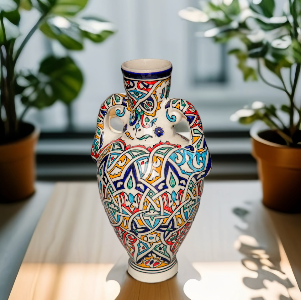 Vase en céramique "Artisanat de Fès"