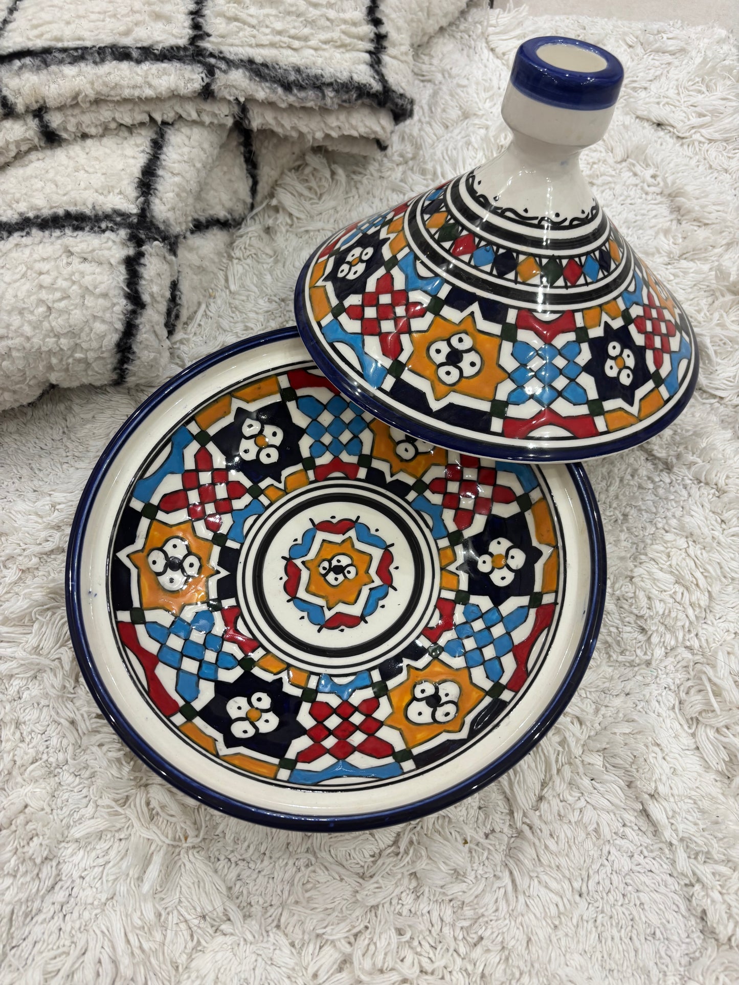 Tajine motifs colorés "Tinghir"