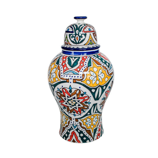 Vase traditionnel marocain avec couvercle